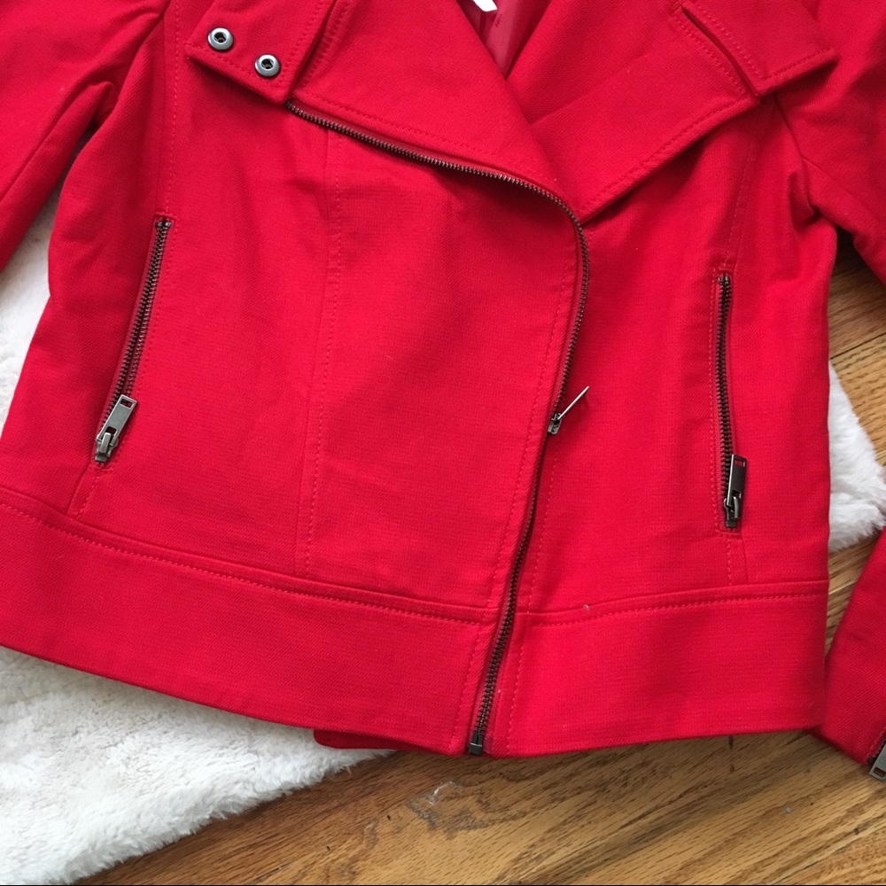 New Banana Republic Red Moto Jacket - Picture 7 of 8